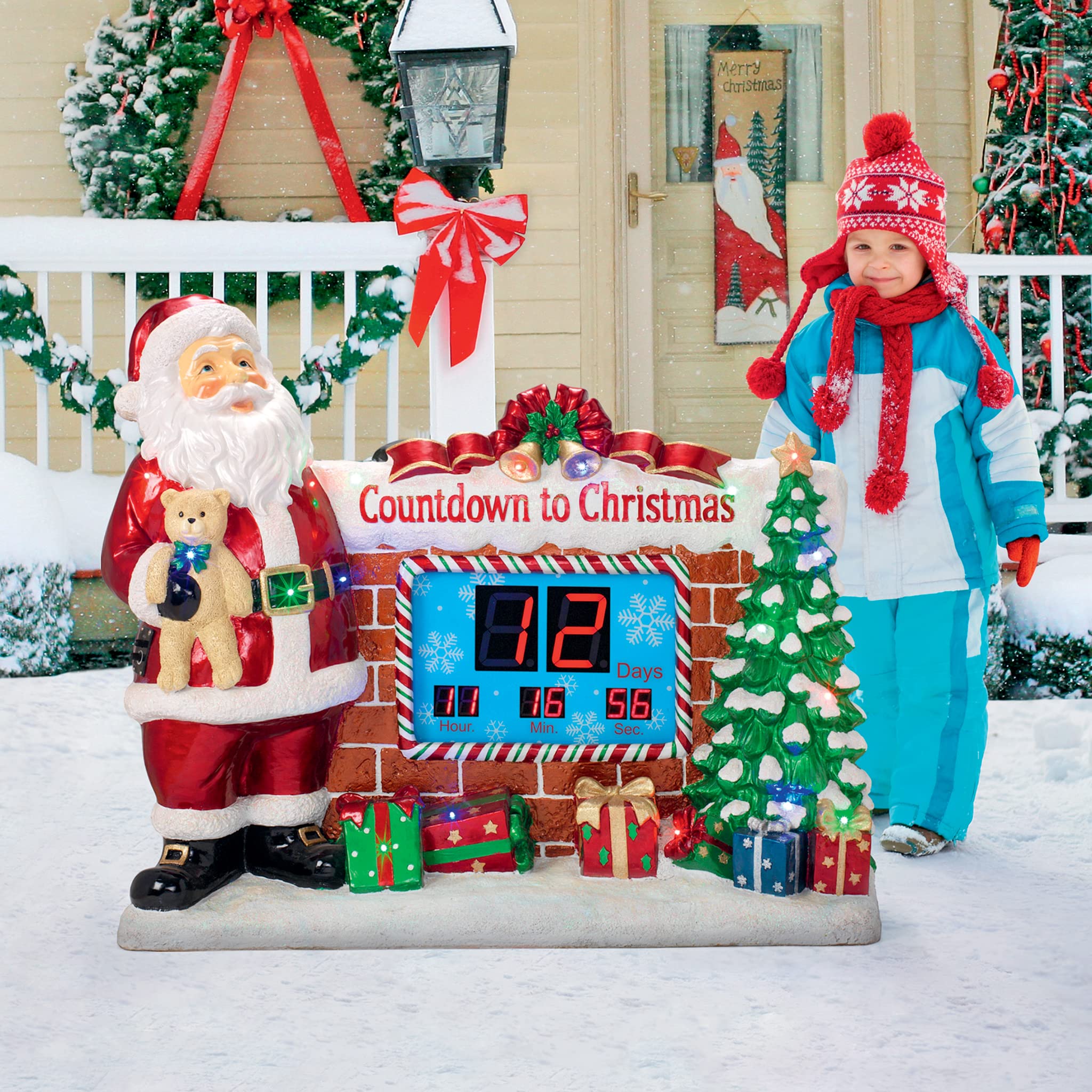 Amazon.com: Design Toscano Santa's Countdown to Christmas Digital